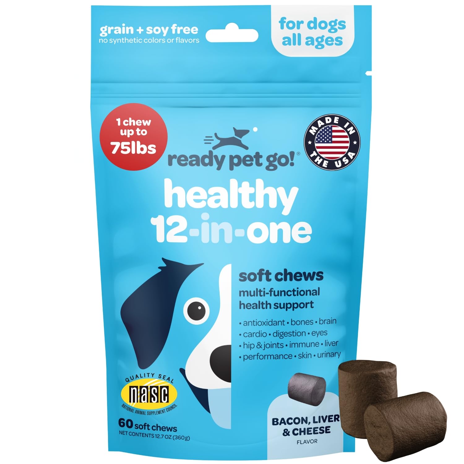 mogwan ドックフード Amazon.com : 12-in-1 Complete Multivitamin for Dogs | Dog